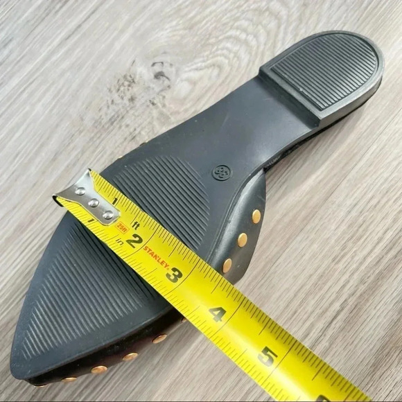 Black Mules  with Gold Studs - Picture 5 of 9